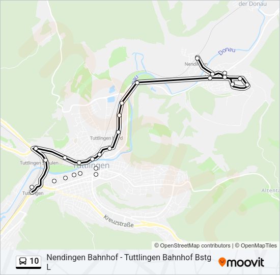 10 Bus Line Map