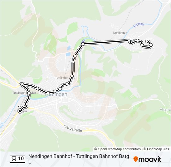 10 Bus Line Map