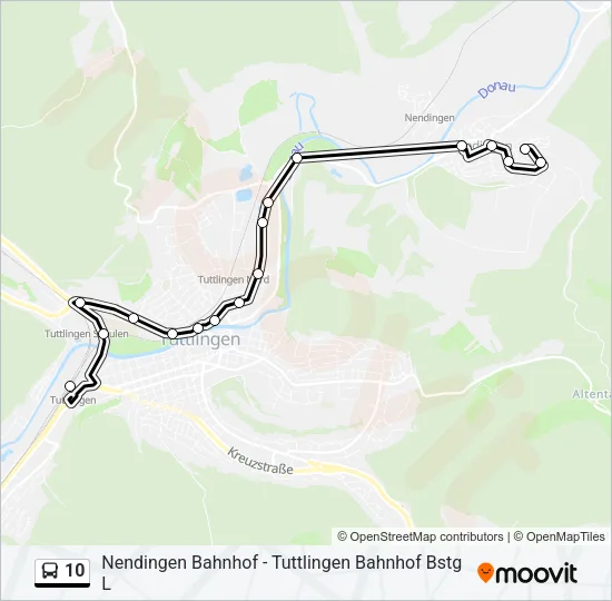 10 Bus Line Map