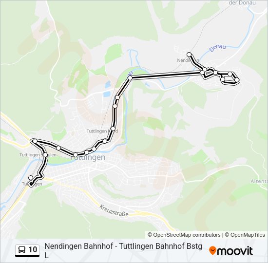 10 Bus Line Map