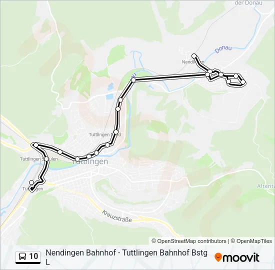 10 Bus Line Map