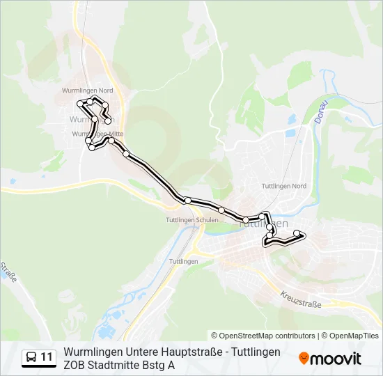 11 Bus Line Map