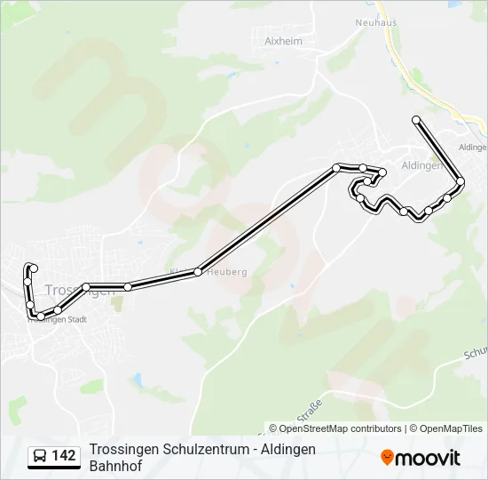 142 Bus Line Map