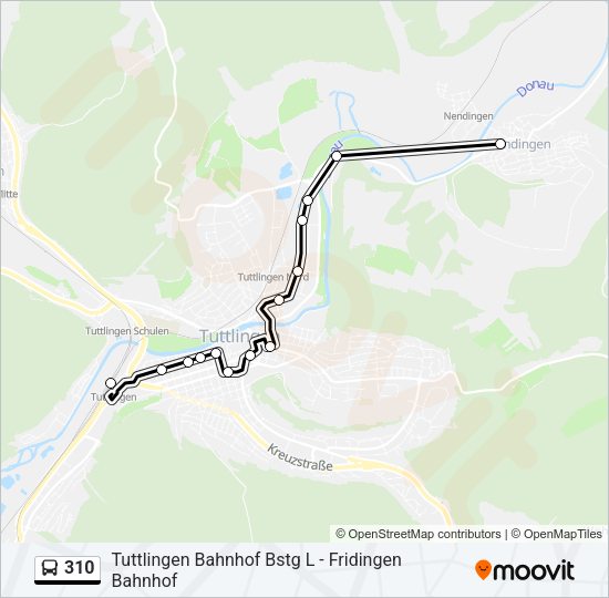310 Bus Line Map