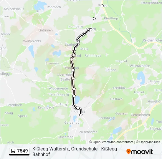 7549 Bus Line Map