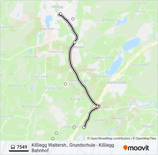 7549 Bus Line Map