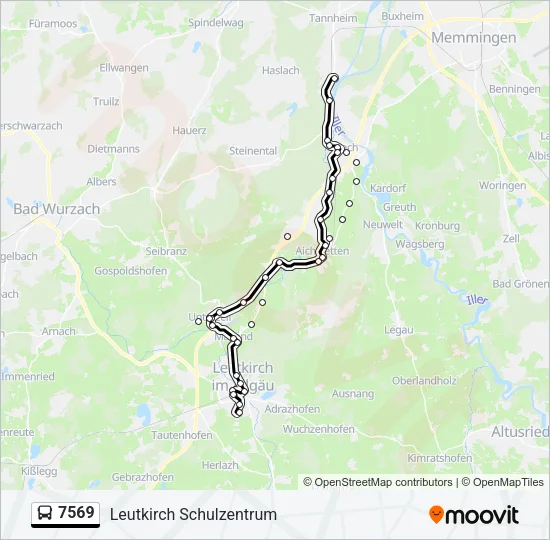 7569 Bus Line Map