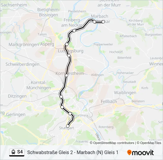 S4 Light Rail Line Map