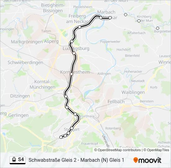 S4 Light Rail Line Map