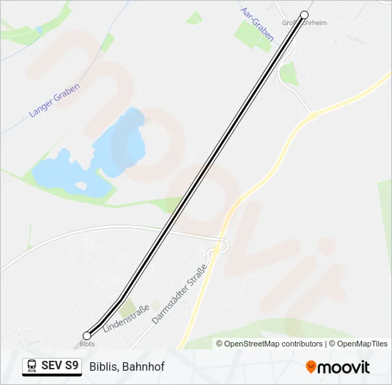 SEV S9 Train Line Map