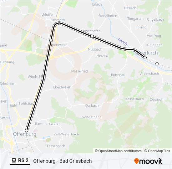 RS 2 Train Line Map