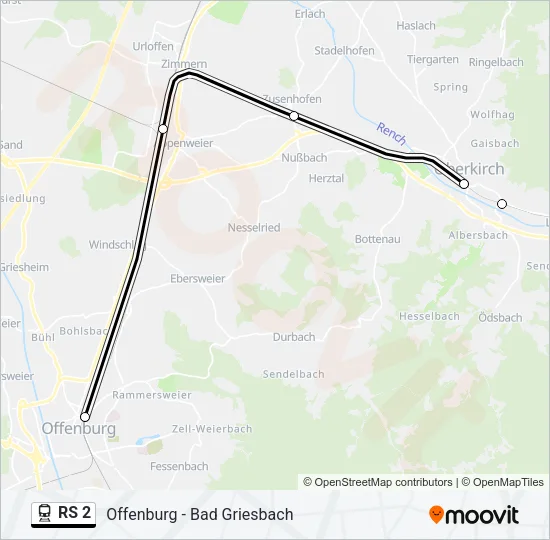 RS 2 Train Line Map