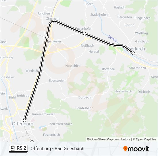 RS 2 Train Line Map