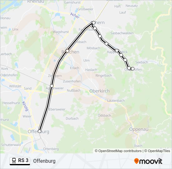 RS 3 Train Line Map