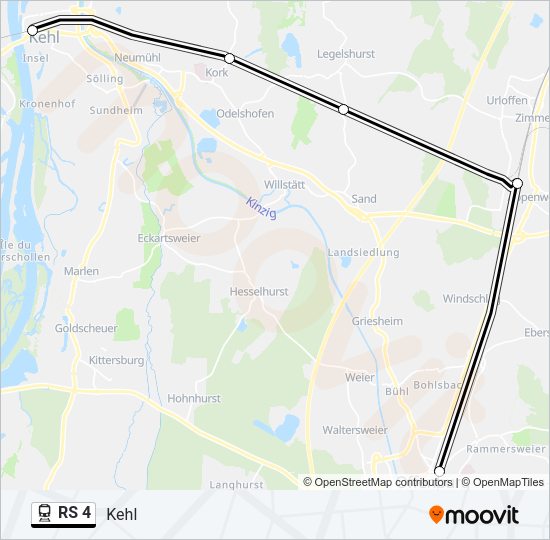 RS 4 Train Line Map