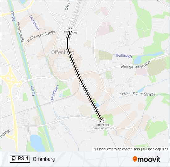 RS 4 Train Line Map