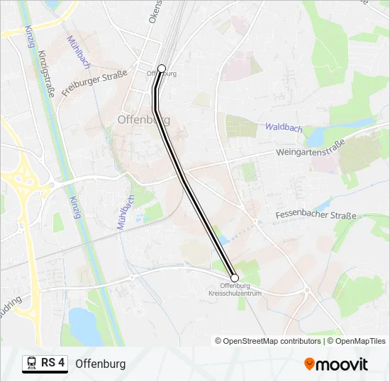 RS 4 Train Line Map