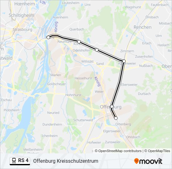 RS 4 Train Line Map