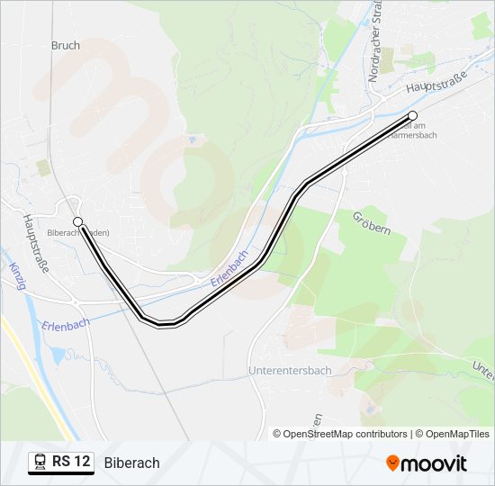 RS 12 Train Line Map