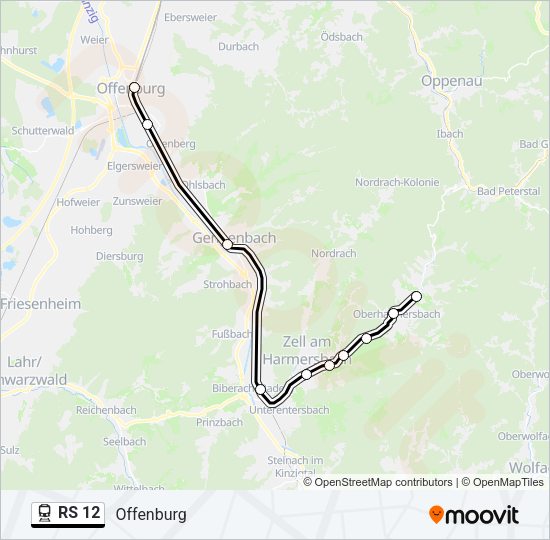 RS 12 Train Line Map