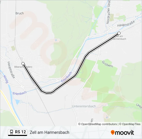 RS 12 Train Line Map