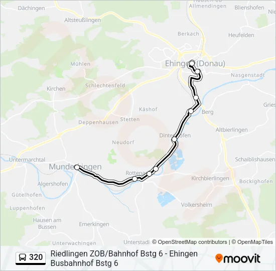 320 Bus Line Map