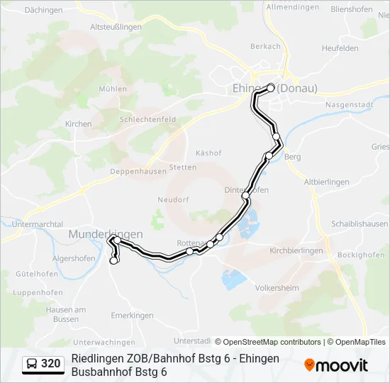 320 Bus Line Map