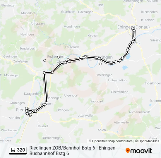 320 Bus Line Map