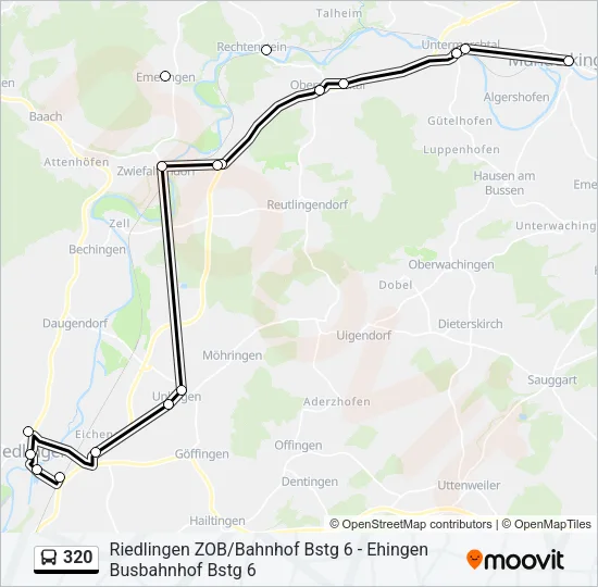 320 Bus Line Map