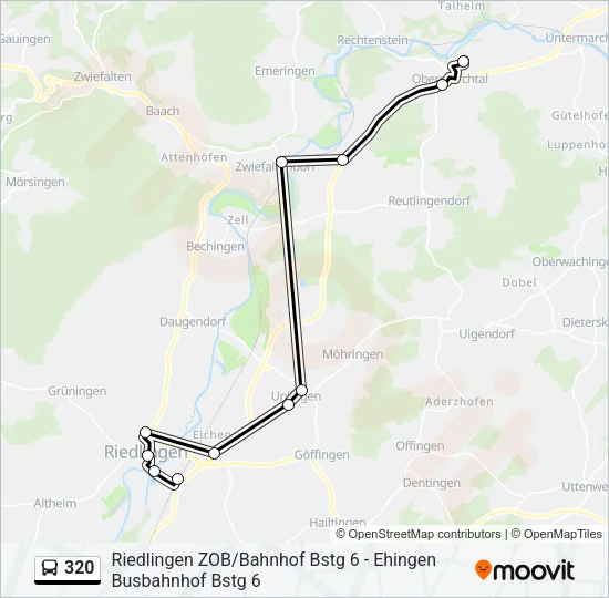 320 Bus Line Map