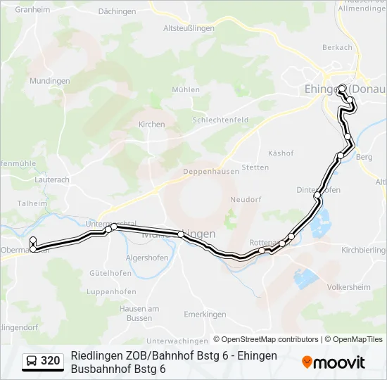320 Bus Line Map