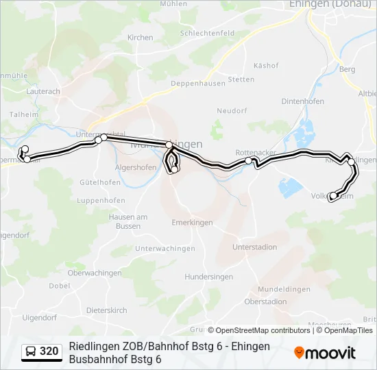 320 Bus Line Map