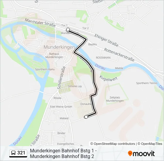 321 Bus Line Map