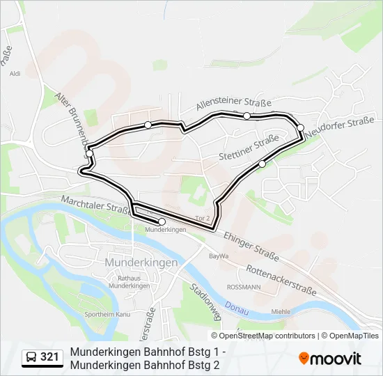 321 Bus Line Map