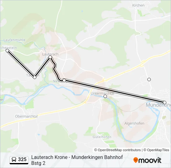 325 Bus Line Map