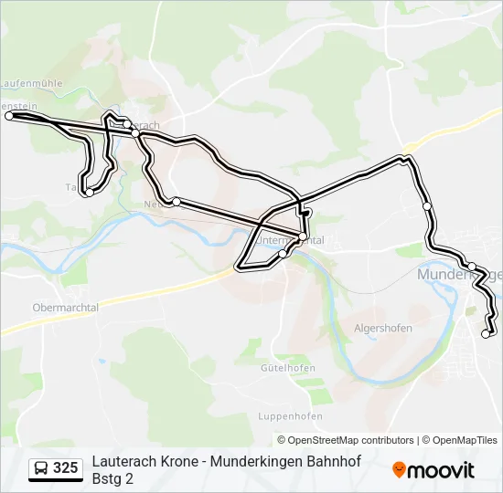 325 Bus Line Map