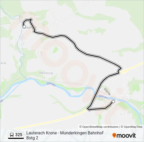 325 Bus Line Map