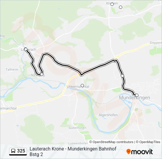 325 Bus Line Map