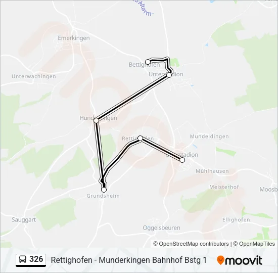 326 Bus Line Map