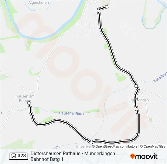 328 Bus Line Map