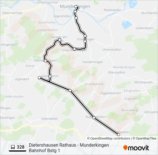 328 Bus Line Map