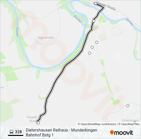 328 Bus Line Map