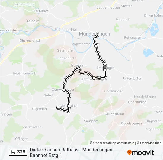 328 Bus Line Map