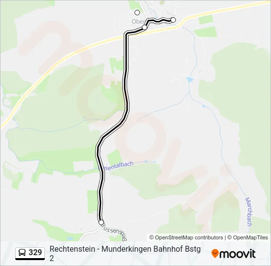 329 Bus Line Map
