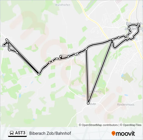 AST3 Bus Line Map