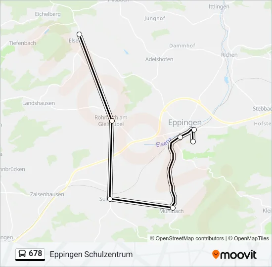 678 Bus Line Map