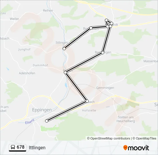 678 Bus Line Map
