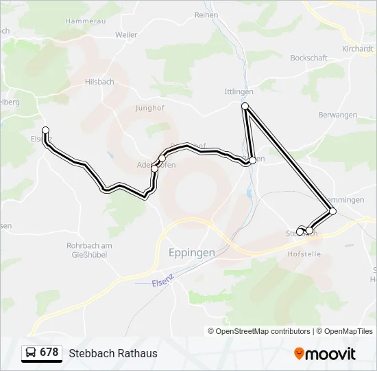 678 Bus Line Map