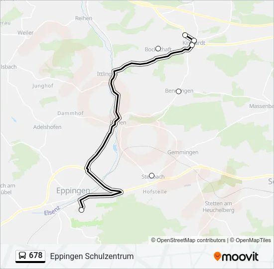 678 Bus Line Map