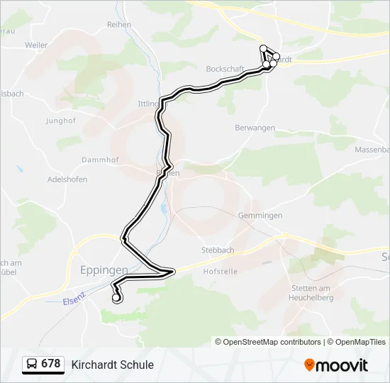 678 Bus Line Map